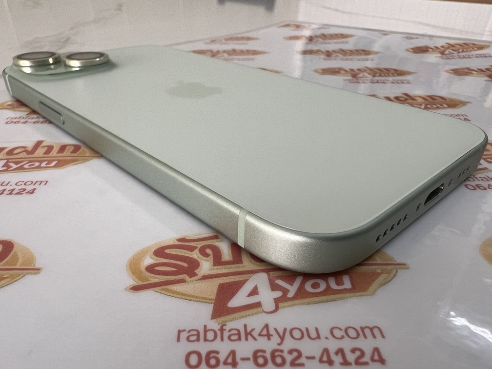 ขายถูก iPhone 15 128GB การันตีความใหม่ สุขภาพแบต94% สีเขียว ศูนย์ไทย อุปกรณ์ไม่มีนะครับ มีแต่ตัวเครื่องกับกล่องเปล่า ไม่ติดiCloud ประกันหมด 22 เมษายน 2569 - Image 7