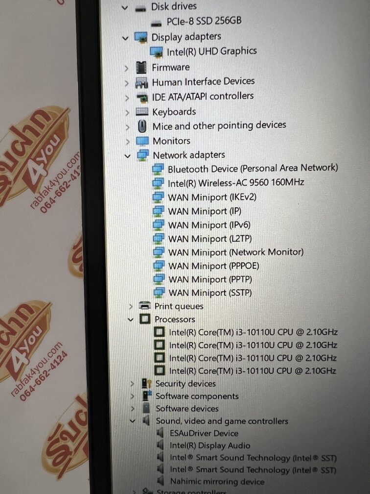 ขายถูก HUAWEI MateBook D 2019 i3-10110U Ram8GB SSD256GB จอ15.6นิ้ว Full HD สีSilver สภาพสวย92% อุปกรณ์มี ตัวเครื่อง+Adapter+สายชาร์จ ประกันหมดแล้ว - Image 10