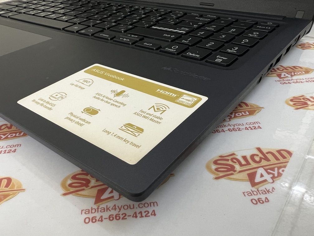 ขายถูก ASUS VIVOBOOK 15 D1502IA AMD Ryzen 5 4600H Ram8GB SSD512GB 15.6Full HD สีQuiet Blue การันตีความใหม่ อุปกรณ์มี ตัวเครื่อง+สายชาร์จ ประกันหมดแล้ว - Image 6