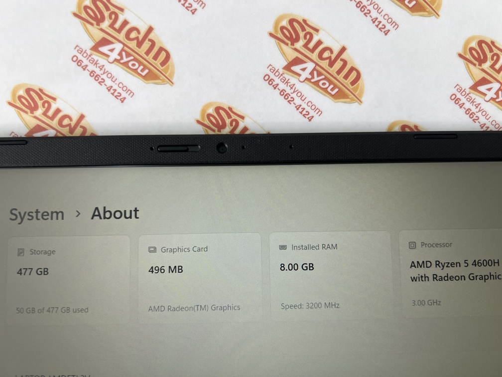 ขายถูก ASUS VIVOBOOK 15 D1502IA AMD Ryzen 5 4600H Ram8GB SSD512GB 15.6Full HD สีQuiet Blue การันตีความใหม่ อุปกรณ์มี ตัวเครื่อง+สายชาร์จ ประกันหมดแล้ว - Image 9