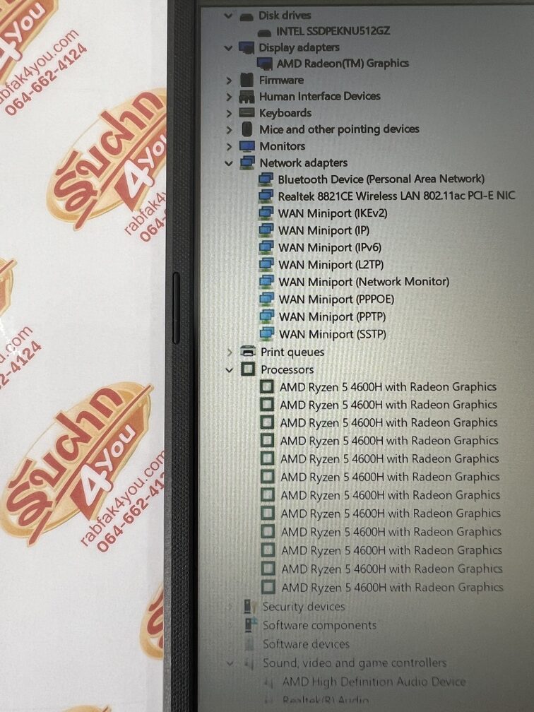 ขายถูก ASUS VIVOBOOK 15 D1502IA AMD Ryzen 5 4600H Ram8GB SSD512GB 15.6Full HD สีQuiet Blue การันตีความใหม่ อุปกรณ์มี ตัวเครื่อง+สายชาร์จ ประกันหมดแล้ว - Image 10