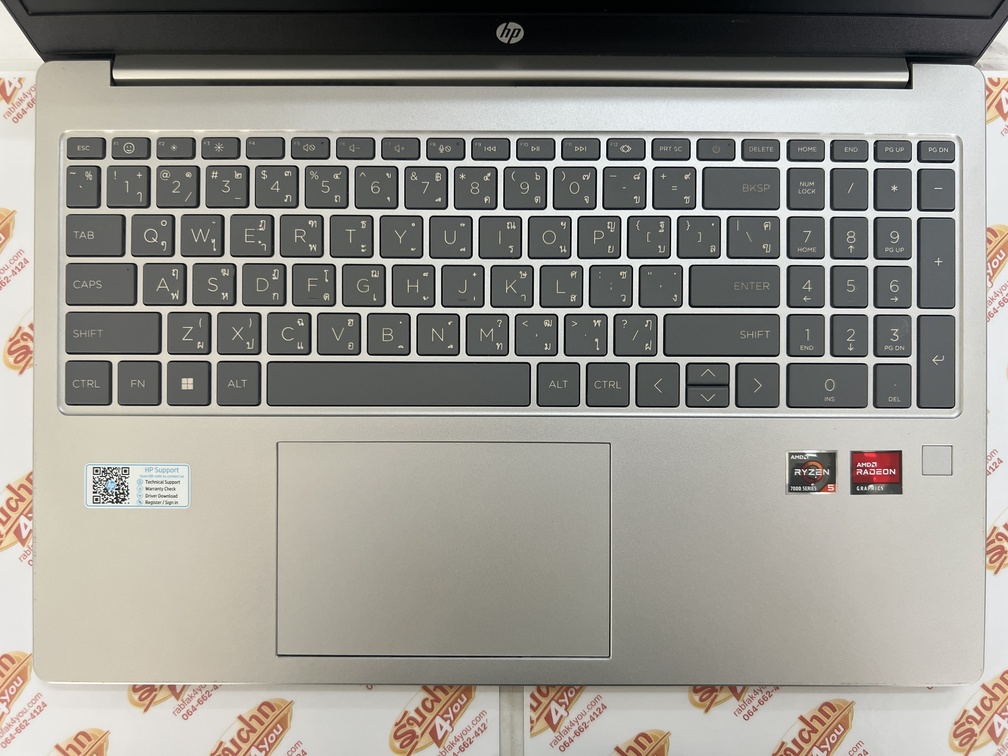 ขายถูก HP 15-fc0066AU AMD Ryzen 5 7520U Ram8GB SSD512GB จอ15.6นิ้ว HD สีNatural Silver สภาพสวย90% อุปกรณ์มี ตัวเครื่อง+สายชาร์จ ประกันหมดแล้ว - Image 5
