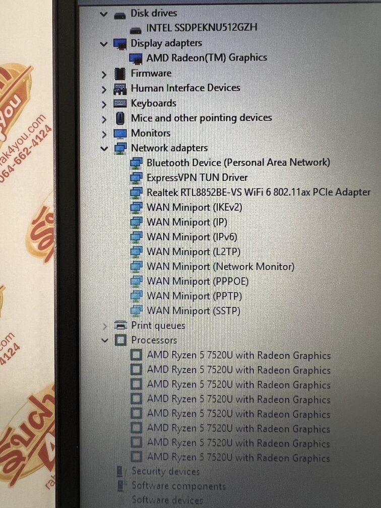 ขายถูก HP 15-fc0066AU AMD Ryzen 5 7520U Ram8GB SSD512GB จอ15.6นิ้ว HD สีNatural Silver สภาพสวย90% อุปกรณ์มี ตัวเครื่อง+สายชาร์จ ประกันหมดแล้ว - Image 10