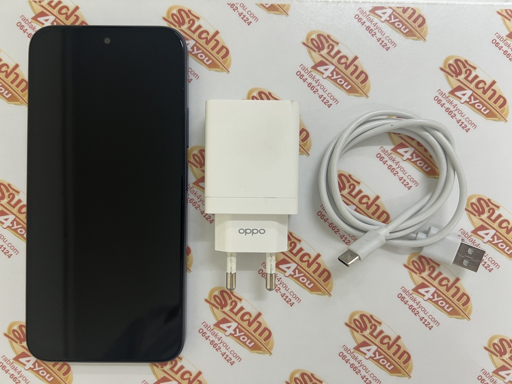 ขายถูก OPPO A6x Ram4GB Rom128GB สภาพสวย93% สีม่วง อุปกรณ์มี ตัวเครื่อง+หัวชาร์จ+สายชาร์จ(งานเทียบเท่า) ไม่ติดสัญญารายเดือน ประกันยาวๆหมด 1 มกราคม 2570