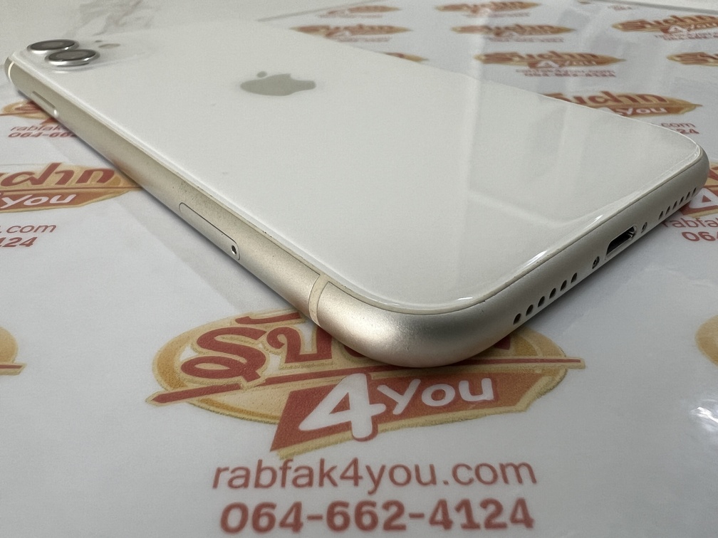 ขายถูก iPhone 11 64GB สภาพสวย92% มีรอยขนแมวนิดหน่อยโดยรวมแล้วสวย สุขภาพแบต86% สีขาว ศูนย์ไทย อุปกรณ์ไม่มีนะครับ ไม่ติดiCloud ประกันหมดแล้ว - Image 5