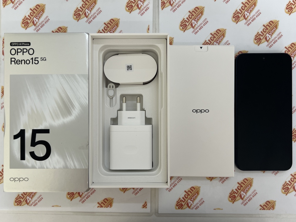 ขายถูก OPPO Reno 15 5G RAM12GB ROM512GB(ความจำเยอะ) สีน้ำเงิน การันตีความใหม่ อุปกรณ์มี ตัวเครื่อง+หัวชาร์จ+สายชาร์จ+เข็ม+คู่มือ+กล่อง ไม่ติดสัญญา 2/4/2571