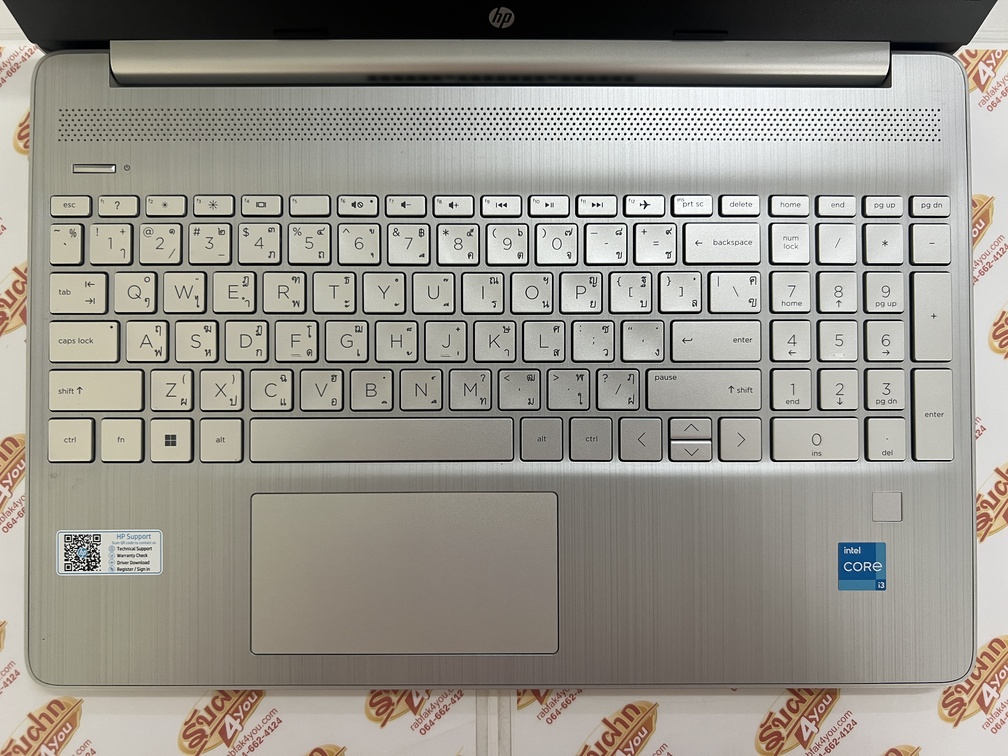 ขายถูก HP 15s i3-1215U/RAM8GB/SSD512GB 15.6 Full HD สภาพสวย92% มีรอยขนแมวนิดหน่อยโดยรวมแล้วสวย สีSilver ศูนย์ไทย อุปกรณ์มี ตัวเครื่อง+สายชาร์จ - Image 5
