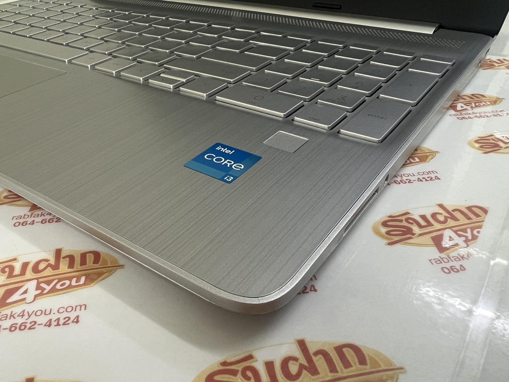 ขายถูก HP 15s i3-1215U/RAM8GB/SSD512GB 15.6 Full HD สภาพสวย92% มีรอยขนแมวนิดหน่อยโดยรวมแล้วสวย สีSilver ศูนย์ไทย อุปกรณ์มี ตัวเครื่อง+สายชาร์จ - Image 6