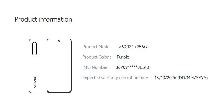 ขายถูก Vivo V60 5G RAM12GB ROM256GB สีPurple สภาพสวย93% อุปกรณ์ครบกล่องมี ตัวเครื่อง+หัวชาร์จ+สายชาร์จ+เข็ม+คู่มือ+เคส+กล่อง ไม่ติดสัญญา หมด 13 ตุลาคม 2569 - Image 15