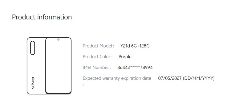 ขายถูก VIVO Y21d Ram6GB Rom128GB สภาพสวย93% สีม่วง อุปกรณ์มี ตัวเครื่อง+หัวชาร์จ+สายชาร์+กล่อง ไม่ติดสัญญา ประกันหมด 7 พฤษภาคม 2570 - Image 14