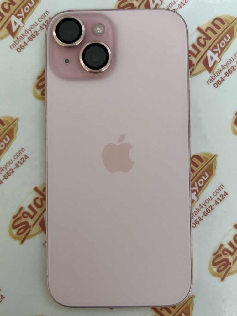 ขายถูก iPhone 15 128GB การันตีความใหม่ สุขภาพแบต85% สีชมพู ศูนย์ไทย อุปกรณ์ครบกล่องมี ตัวเครื่อง+สายชาร์จ+เข็ม+คู่มือ+กล่อง ไม่ติดiCloud ประกันหมดแล้ว - Image 4