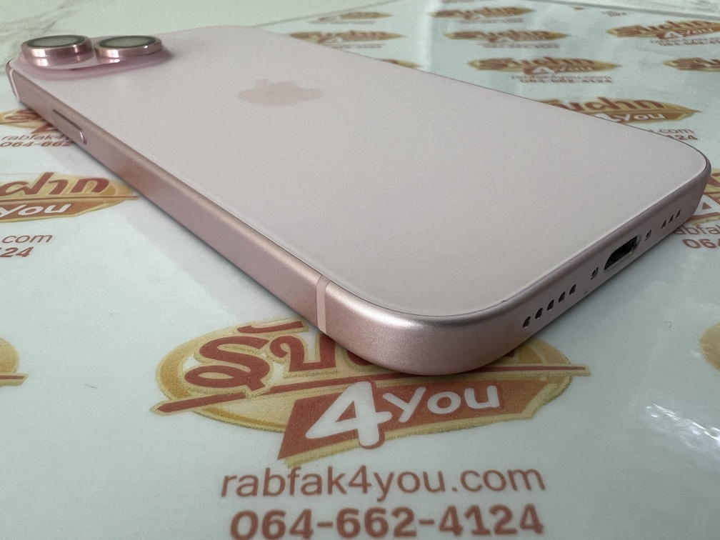 ขายถูก iPhone 15 128GB การันตีความใหม่ สุขภาพแบต85% สีชมพู ศูนย์ไทย อุปกรณ์ครบกล่องมี ตัวเครื่อง+สายชาร์จ+เข็ม+คู่มือ+กล่อง ไม่ติดiCloud ประกันหมดแล้ว - Image 6