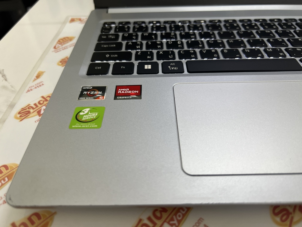 ขายถูก ACER Aspire 5 A515 AMD Ryzen 5 5500U Ram16GB SSD512GB 15.6FHD คีย์บอร์ดมีไฟ เครื่องสีSilver สภาพสวย90% มีรอยขนแมวนิดหน่อยโดยรวมแล้วสวย ประกันหมดแล้ว - Image 7