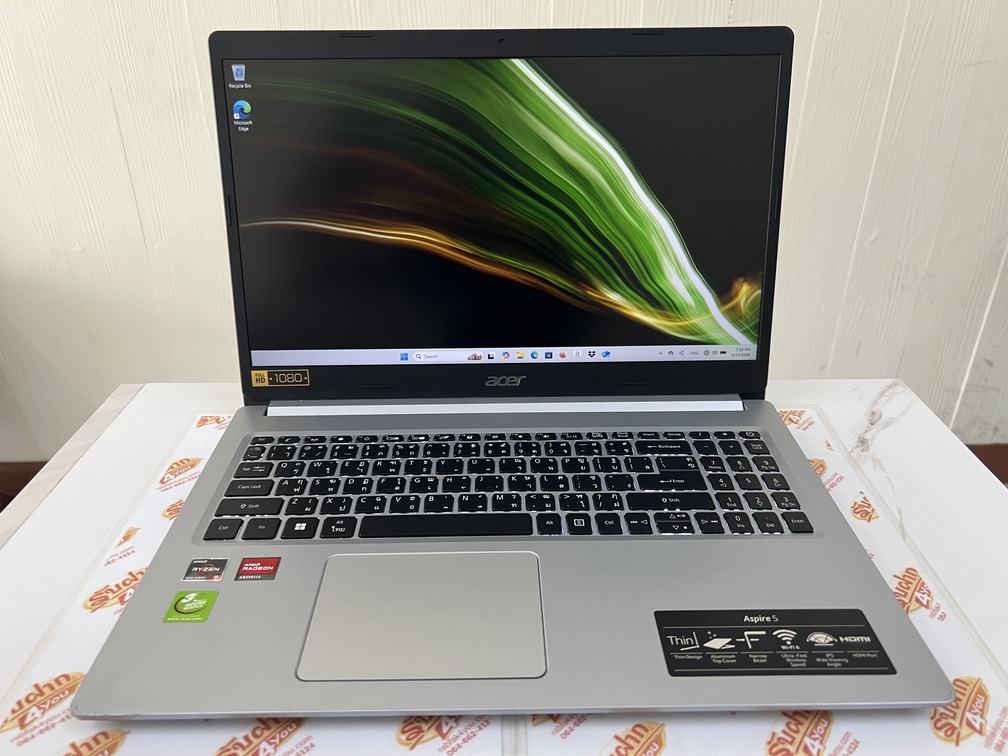 ขายถูก ACER Aspire 5 A515 AMD Ryzen 5 5500U Ram16GB SSD512GB 15.6FHD คีย์บอร์ดมีไฟ เครื่องสีSilver สภาพสวย90% มีรอยขนแมวนิดหน่อยโดยรวมแล้วสวย ประกันหมดแล้ว