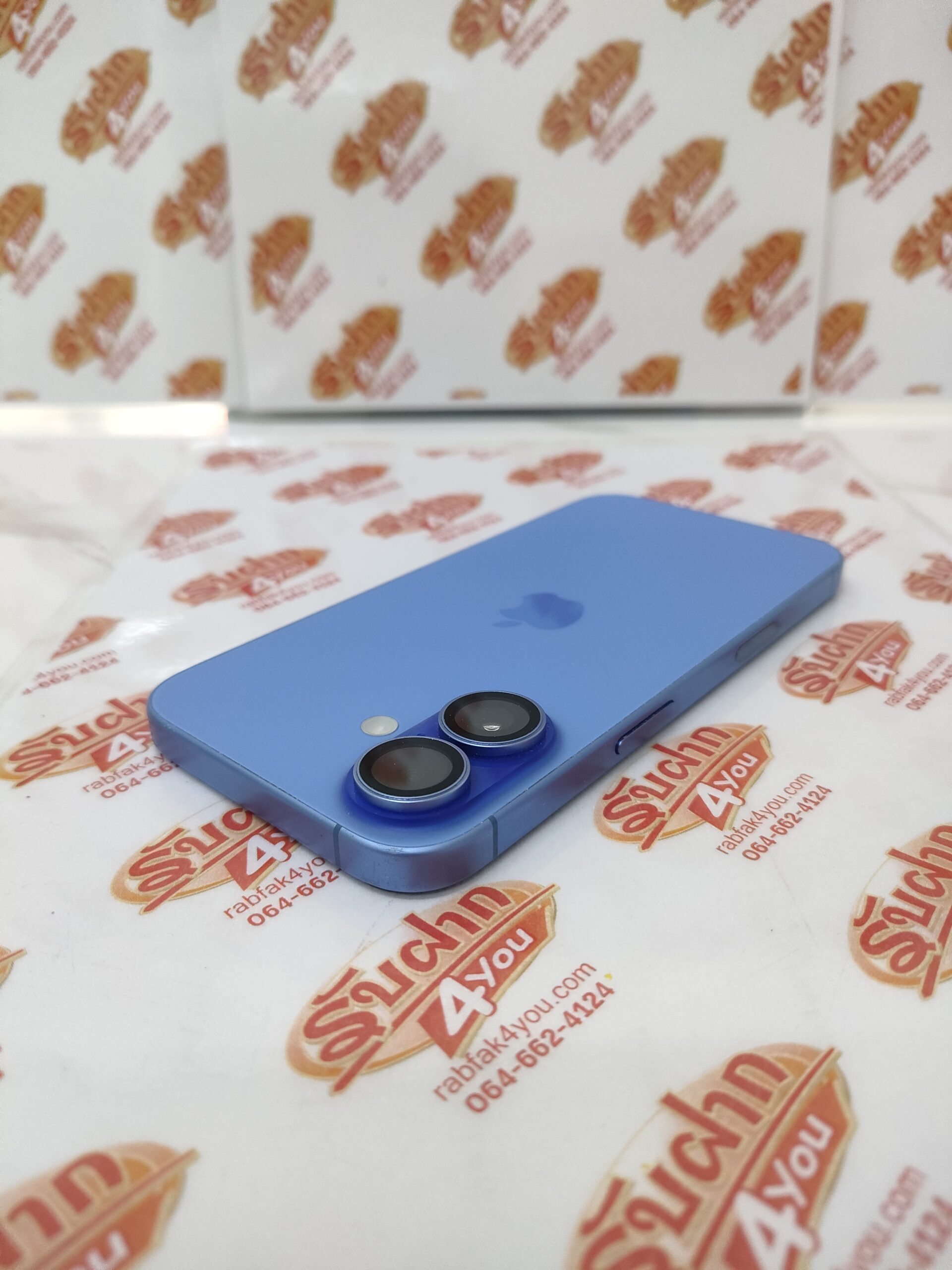 ขายถูก iPhone 16 128GB สุขภาพแบต89% สภาพ85% มีรอบถลอกตามมุม สีน้ำเงิน ศูนย์ไทย อุปกรณ์ไม่มีนะครับ มีแต่ตัวเครื่อง ไม่ติดiCloud ประกันหมดแล้ว