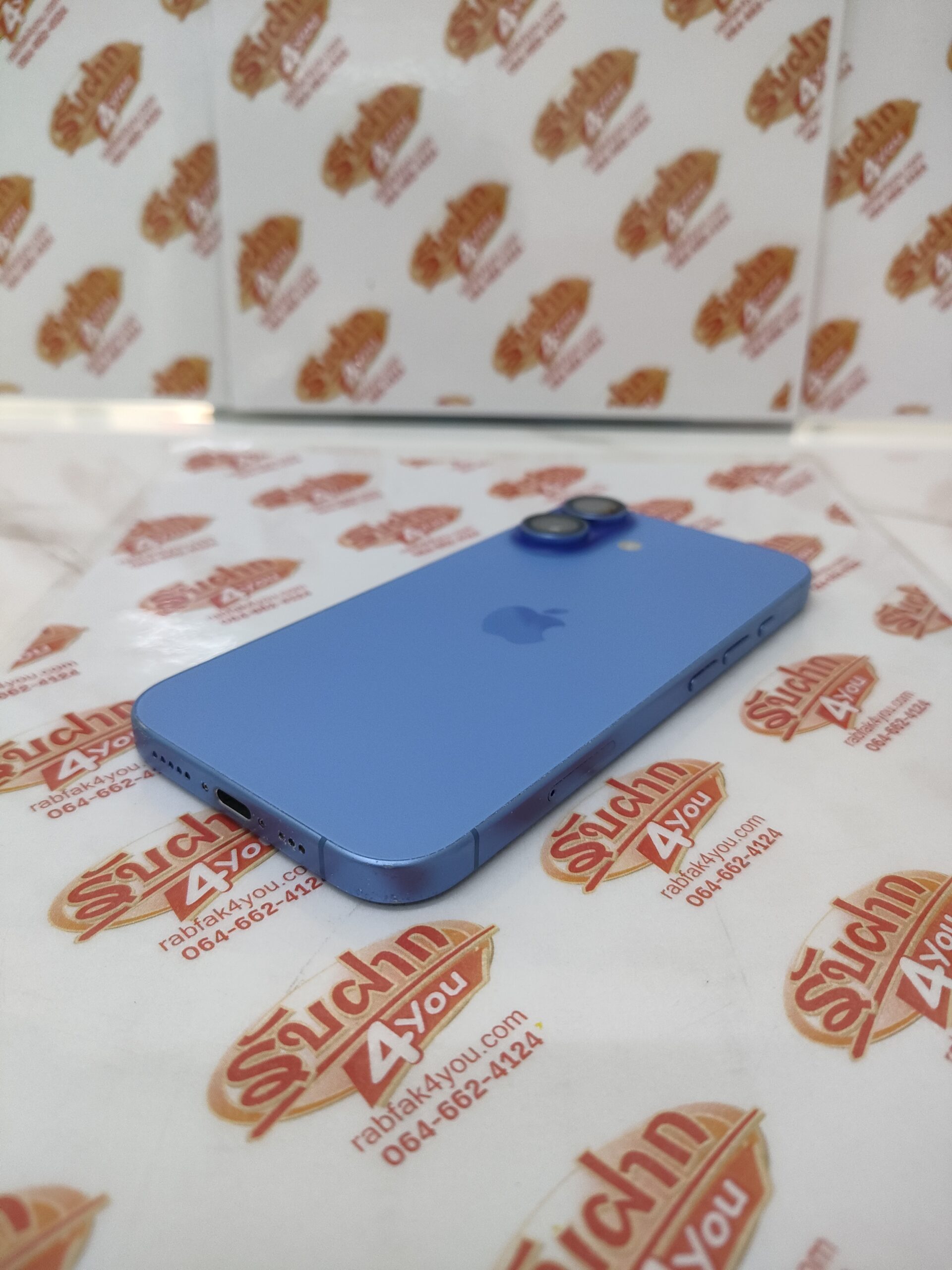 ขายถูก iPhone 16 128GB สุขภาพแบต89% สภาพ85% มีรอบถลอกตามมุม สีน้ำเงิน ศูนย์ไทย อุปกรณ์ไม่มีนะครับ มีแต่ตัวเครื่อง ไม่ติดiCloud ประกันหมดแล้ว - Image 2