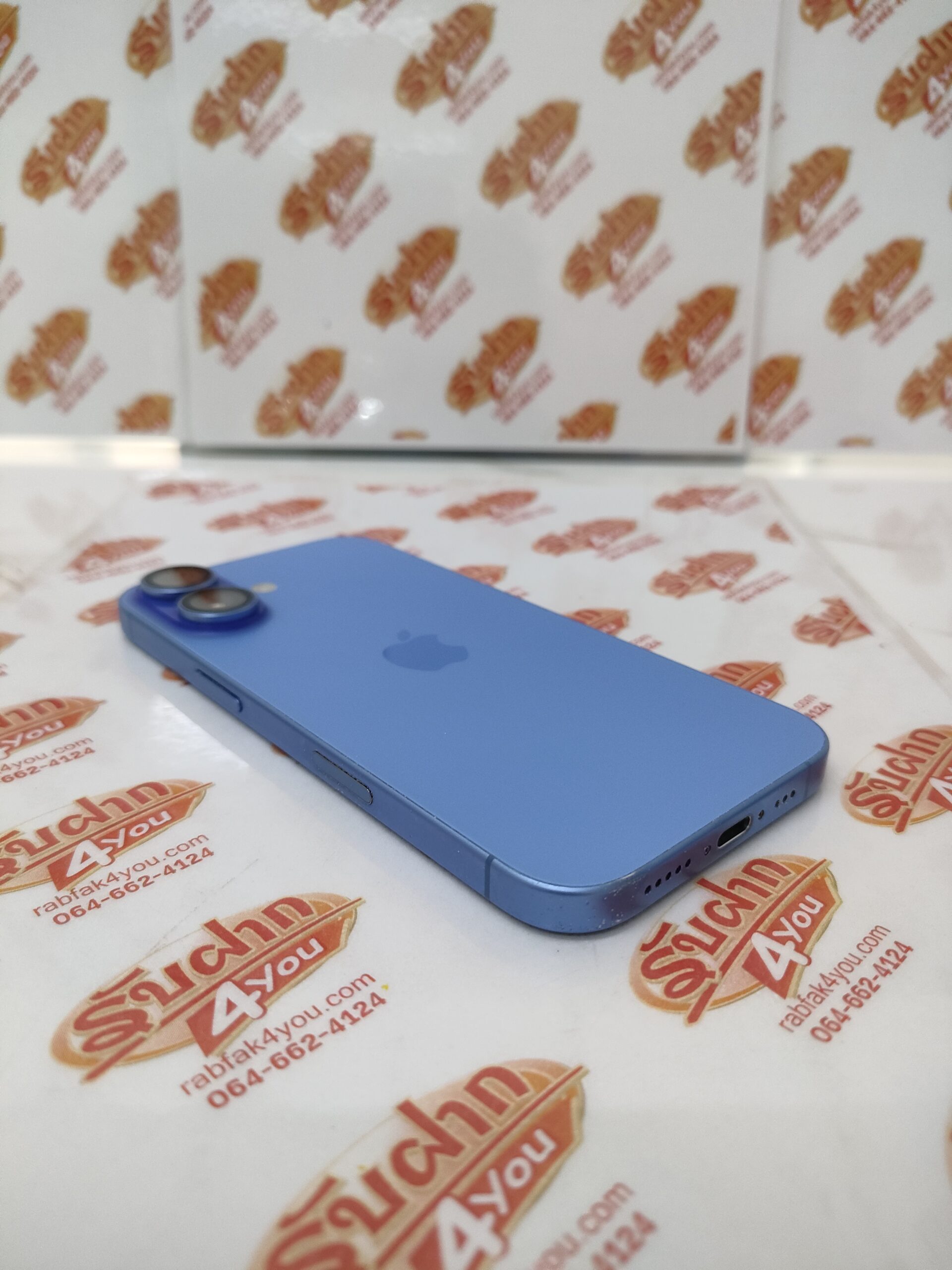 ขายถูก iPhone 16 128GB สุขภาพแบต89% สภาพ85% มีรอบถลอกตามมุม สีน้ำเงิน ศูนย์ไทย อุปกรณ์ไม่มีนะครับ มีแต่ตัวเครื่อง ไม่ติดiCloud ประกันหมดแล้ว - Image 4