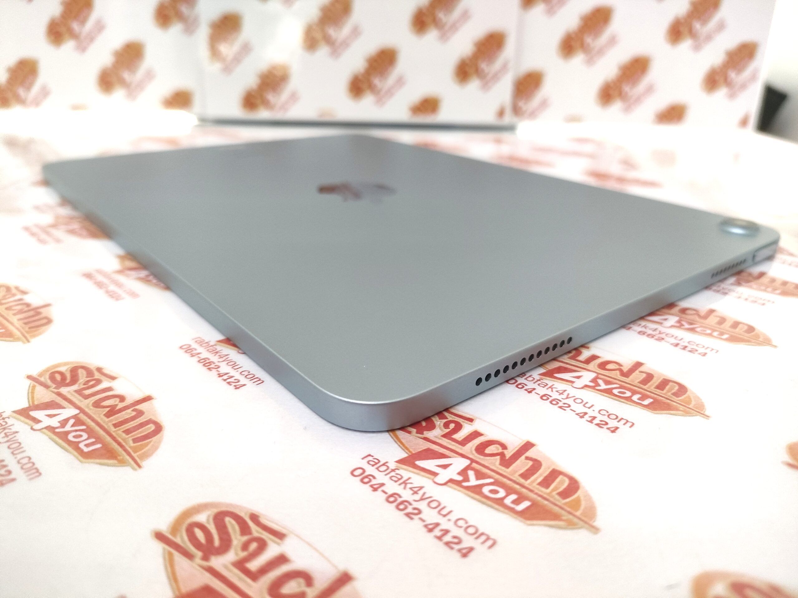 ขายถูก iPad Air 6 11นิ้ว (M2) WiFi 128GB สภาพสวย95% สุขภาพแบต94% สีฟ้า ศูนย์ไทย อุปกรณ์มี มีแต่ตัวเครื่อง ประกันหมดแล้ว - Image 4