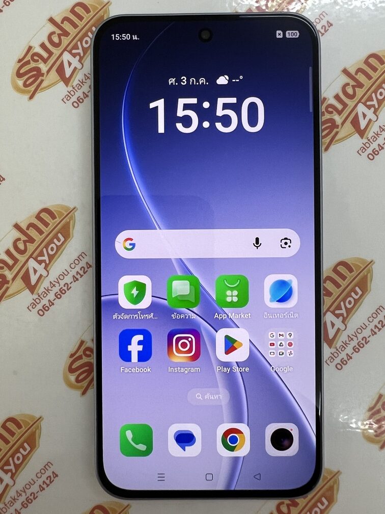 ขายถูก OPPO Reno 15F 5G RAM12GB ROM256GB สภาพสวย92% จอมีรอยขนแมวเล็กๆ1จุดมองแทบไม่เห็น สีBlue อุปกรณ์มี ตัวเครื่อง+หัวชาร์จ+สายชาร์จ ประกันหมด 1 มีนาคม 2570 - Image 9