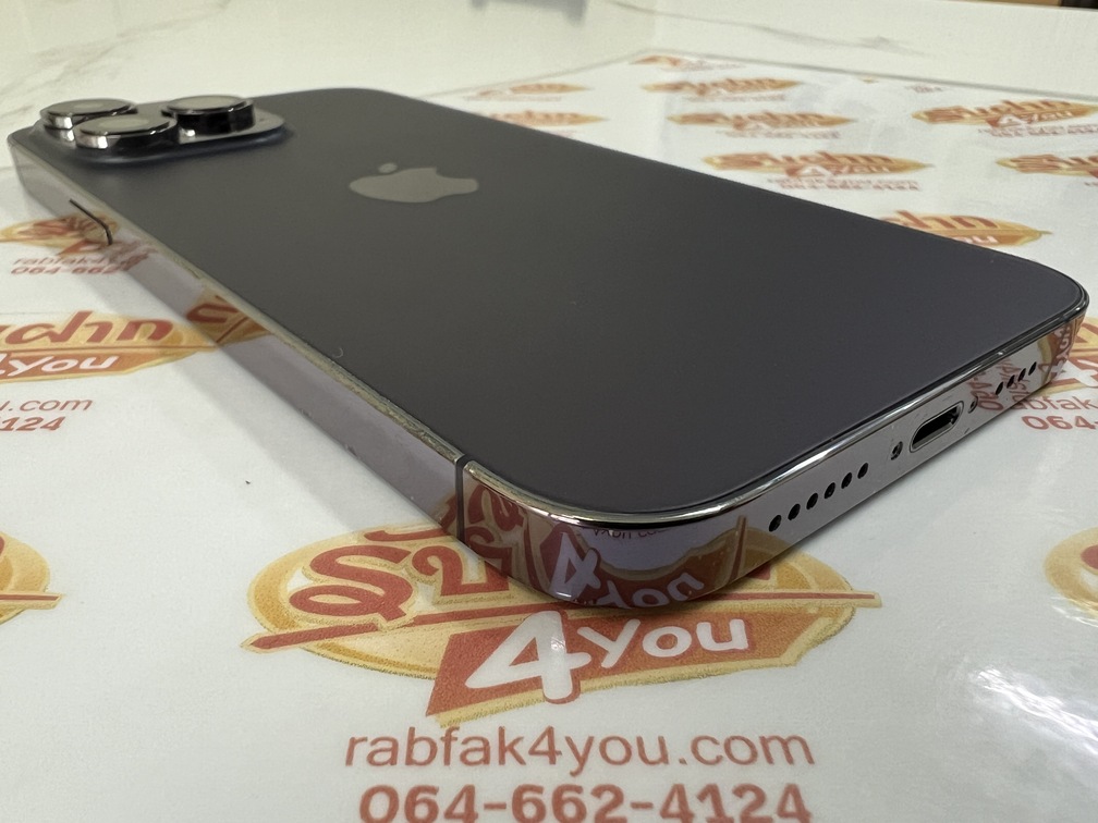 ขายถูก iPhone 14 Pro Max 256GB เครื่องนอก สภาพสวย90% มีรอยขนแมวนิดหน่อยโดยรวมแล้วสวย สุขภาพแบต80% สีม่วง อุปกรณ์ไม่มีนะครับ ไม่ติดiCloud ประกันหมดแล้ว - Image 5