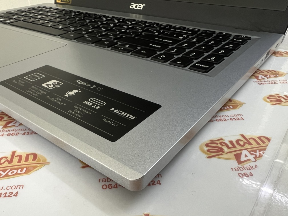 ขายถูก ACER Aspire 3 A315 AMD Ryzen 3 7320U Ram8GB SSD256GB จอ15.6นิ้ว Full HD สีSilver สภาพสวย92% อุปกรณ์มี ตัวเครื่อง+สายชาร์จ(งานเทียบเท่า) ประกันหมดแล้ว - Image 6