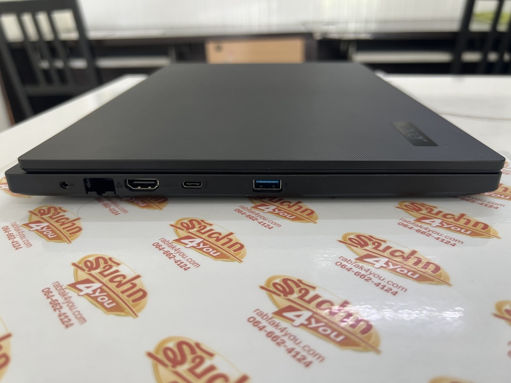 ขายถูก ACER TMP214 i5-1235U/Ram16GB/SSD512GB จอ14นิ้วFull HD สีBlack สภาพสวย92% ตำหนิ:แบตเสื่อมต้องเสียบสายชาร์จตลอด ตัวเครื่อง+สายชาร์จ หมด 22 กันยายน 2570 - Image 3