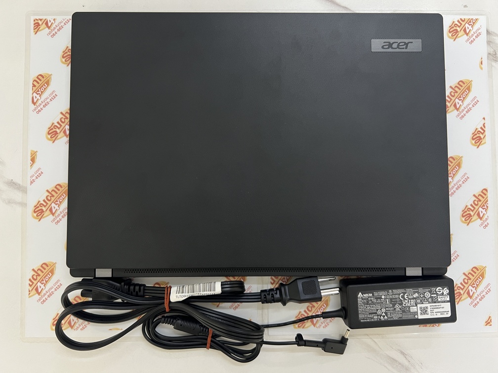 ขายถูก ACER TMP214 i5-1235U/Ram16GB/SSD512GB จอ14นิ้วFull HD สีBlack สภาพสวย92% ตำหนิ:แบตเสื่อมต้องเสียบสายชาร์จตลอด ตัวเครื่อง+สายชาร์จ หมด 22 กันยายน 2570 - Image 14