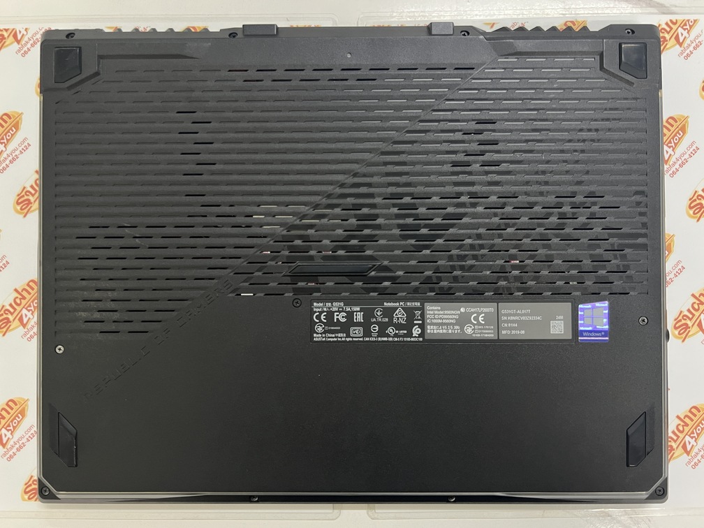 ขายถูก Asus ROG G531GT i7-9750H/GeForce GTX1650 4GB/Ram16GB/SSD512GB 15.6FHD คีย์บอร์ดมีไฟ เครื่องสีBlack สภาพสวย90% ประกันหมดแล้ว - Image 15