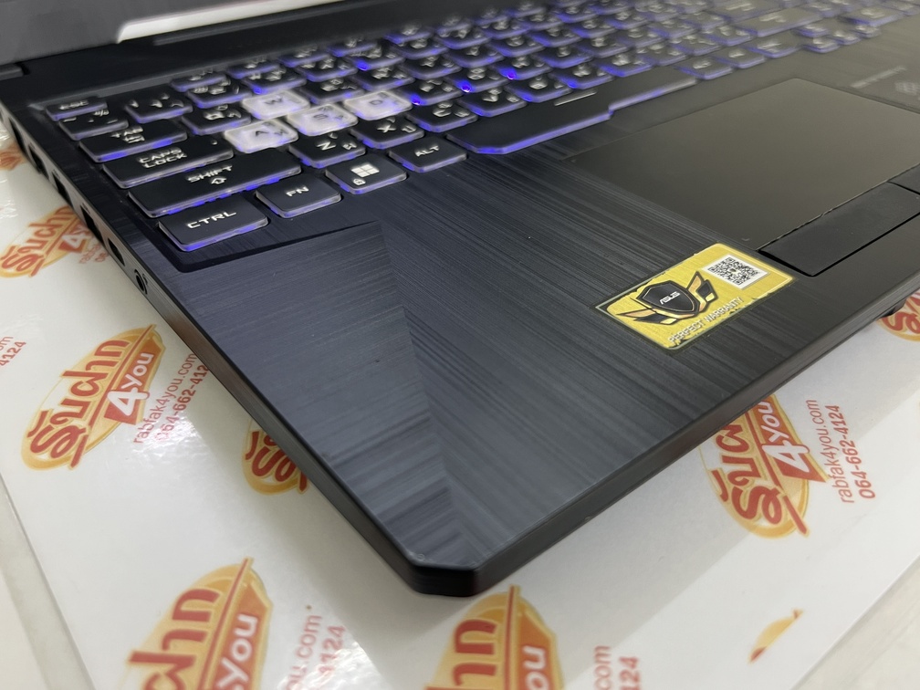 ขายถูก ASUS TUF FX506LHB i5-10300H/GTX 1650 4GB/RAM8GB/SSD512GB 15.6FHD คีร์บอร์ดมีไฟ เครื่องสีดำ สภาพสวย92% อุปกรณ์มี ตัวเครื่อง+สายชาร์จ ประกันหมดแล้ว - Image 7