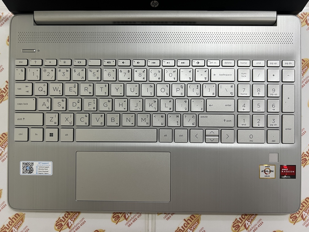 ขายถูก HP 15s AMD Athlon Gold 3150U/RAM8GB/SSD256GB 15.6 Full HD สีsilver สภาพสวย93% อุปกรณ์มี ตัวเครื่อง+สายชาร์จ+กระเป๋า ประกันหมดแล้ว - Image 6