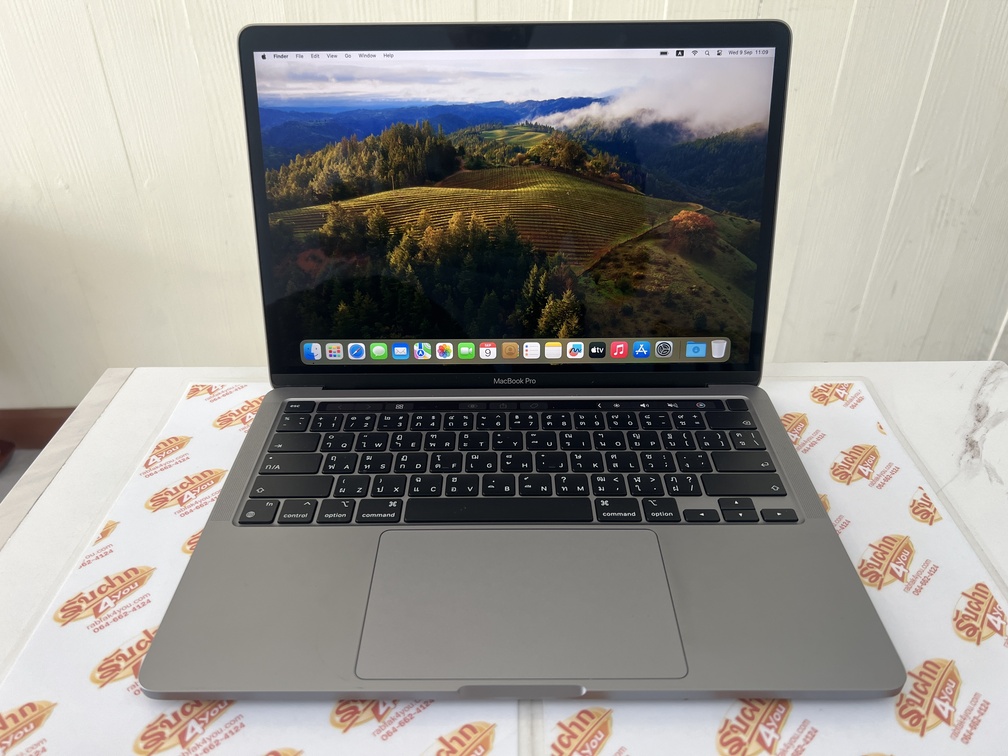 ขายถูก MacBook Pro 13นิ้ว M1 RAM8GB SSD256GB Cycle Count 39 สีSilver สภาพสวย93% อุปกรณ์ครบกล่องมี ตัวเครื่อง+Adapter+สายชาร์จ+คู่มือ+กล่อง ประกันหมดแล้ว - Image 9