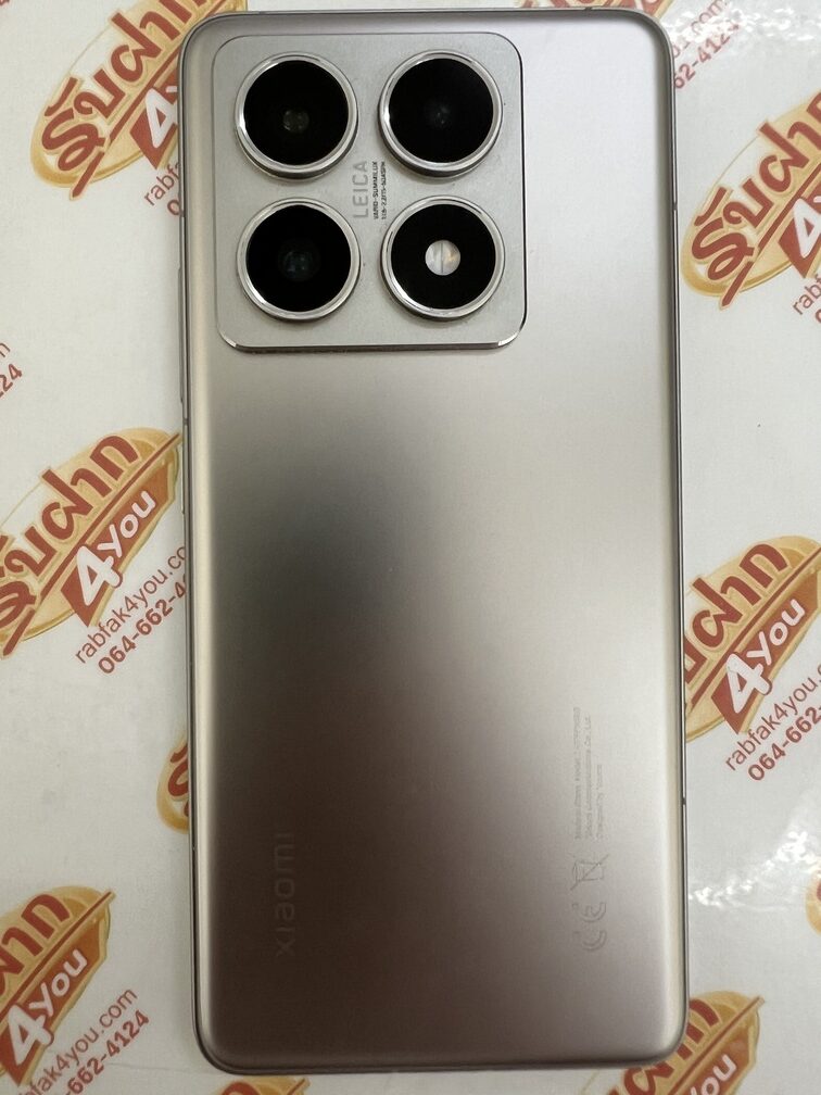 ขายถูก Xiaomi 14T Pro Ram12GB Rom512GB จอ6.67นิ้ว สภาพสวย90% สีGray ศูนย์ไทย อุปกรณ์มี ตัวเครื่อง+กล่องเปล่า ไม่ติดสัญญา ประกันหมดแล้ว - Image 4